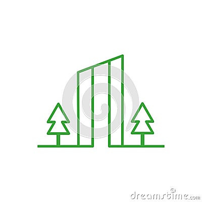 real estate vector logo design Vector Illustration