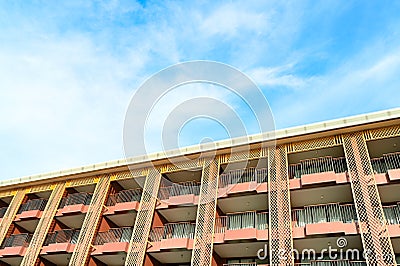 House building of modern Luxury Apartment Building Stock Photo