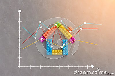 House business section analysis Stock Photo