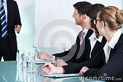 In-house business training Stock Photo
