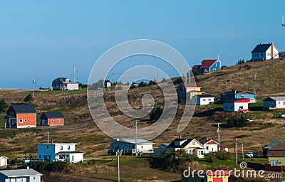 House in Cap-aux-Meules Stock Photo