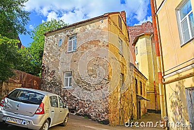 House of the citizen of 16th century in Vyborg, Russia Editorial Stock Photo