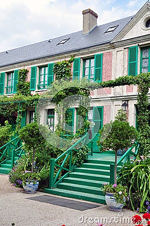 House of Claude Monet in Giverny Stock Photo