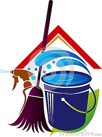 House Cleaning Logo Stock Vector - Image: 79772552