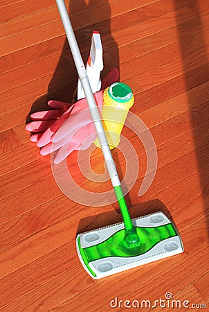 House Cleaning Tools Stock Photo