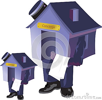 House Concierge Vector Illustration