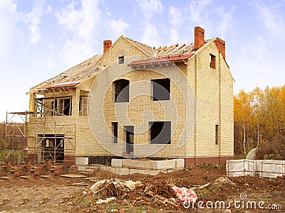 House construction Stock Photo