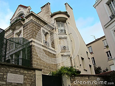 House of Dalida in Montmartre in Paris Editorial Stock Photo