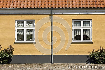 House in Danish village. Denmark Stock Photo