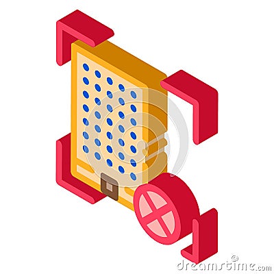 House Demolish isometric icon vector illustration Vector Illustration