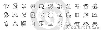 House dimension, Internet and Qr code line icons. For web app, printing. Line icons. Vector Stock Photo