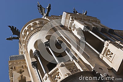 House of dragons, Ceuta, Andalusia, Spain Editorial Stock Photo