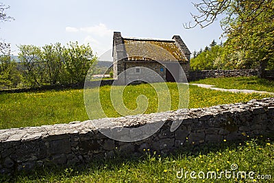 House of ethnological collection, Village of Skocjan Stock Photo