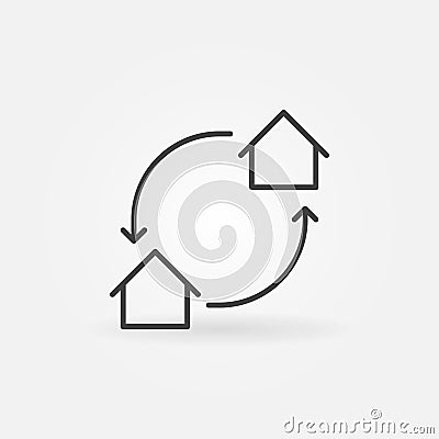 House exchange icon Vector Illustration