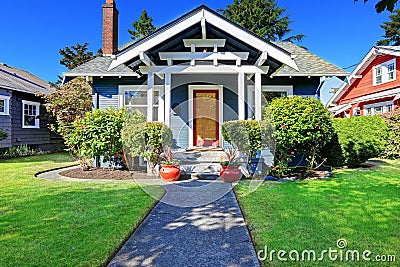 House exterior with curb appeal Stock Photo