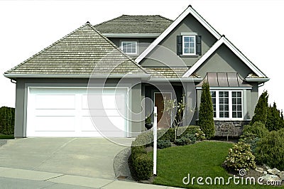 House Exterior Isolated Stock Photo