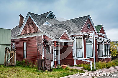 House with the Eye - Leadville, CO Editorial Stock Photo