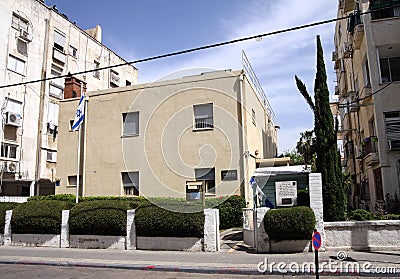 The house of the first president of Israel, David Ben Gurion in Editorial Stock Photo