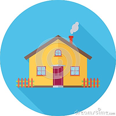 House Flat Icon Vector Illustration