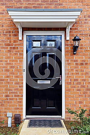 House Front Door Stock Photo