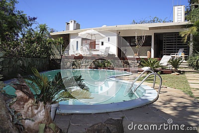 House Garden - Porto Alegre Stock Photo