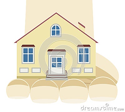 House on the hand Vector Illustration