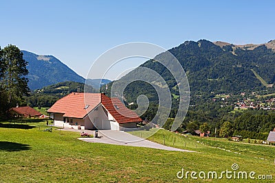 House in Haute Savoie Stock Photo