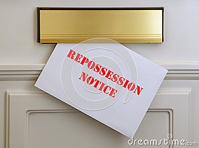 House, Home or Car repossession notice Stock Photo