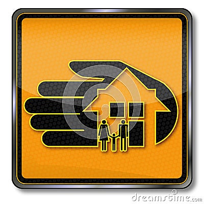 House and home insurance Vector Illustration
