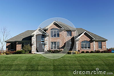 House home residential subdivision family Stock Photo