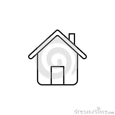 house icon. Element of simple icon for websites, web design, mobile app, info graphics. Thin line icon for website design and deve Stock Photo