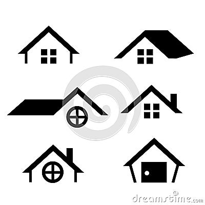 House icon set Vector Illustration