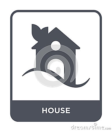 house icon in trendy design style. house icon isolated on white background. house vector icon simple and modern flat symbol for Vector Illustration