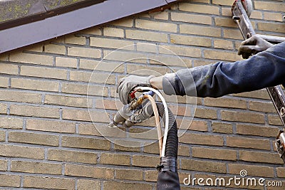 Insulation of a house Stock Photo