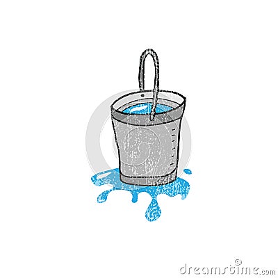 House item water bucket Stock Photo