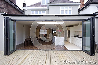 House kitchen extension Stock Photo