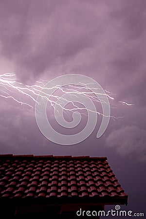 House Lightning Stock Photo