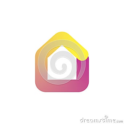 House Logo, Icon in colorful gradient design concept. Vector illustration Vector Illustration