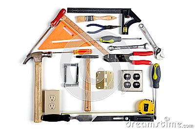 House Made of Tools Stock Photo