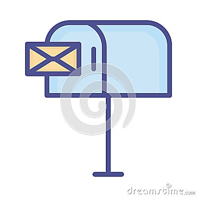 House mailbox Isolated Vector icon which can easily modify or edit Vector Illustration