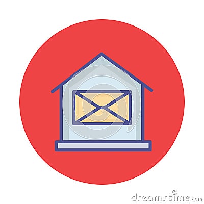 House mailbox Isolated Vector icon which can easily modify or edit Vector Illustration