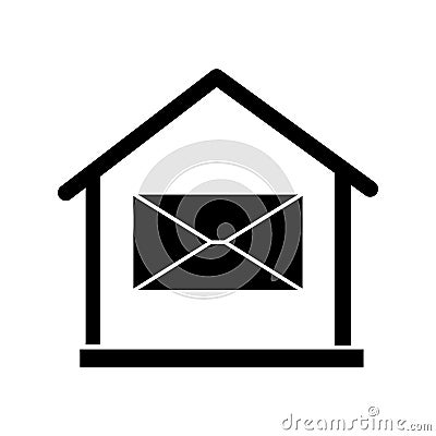 House mailbox Isolated Vector icon which can easily modify or edit Stock Photo