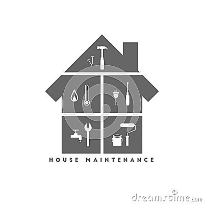 House maintenance concept Vector Illustration