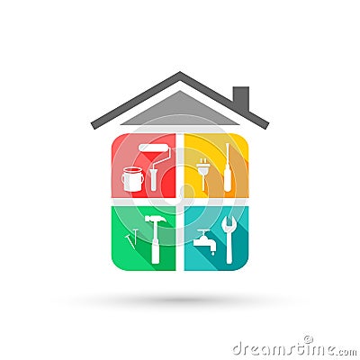 House maintenance concept Vector Illustration