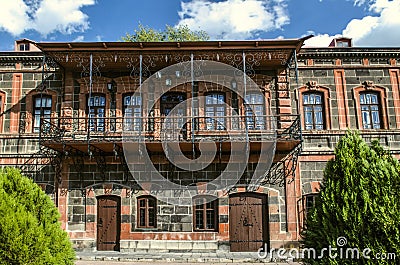 House of the merchant Dzitoghtsyan monument of traditional architecture and urban life of Gyumri Stock Photo