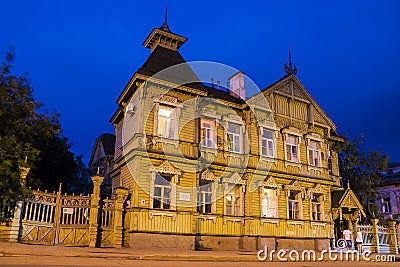 house of the merchant Sapozhnikov (built in 1893), Kostroma, Russia Stock Photo