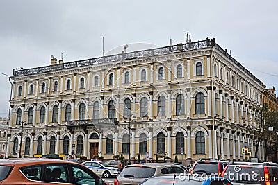 House of the ministry state property in Saint Petersburg, Russia Editorial Stock Photo