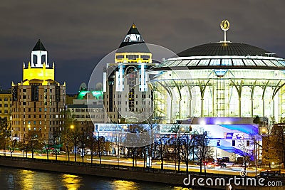 House of Musical center in Moscow Editorial Stock Photo