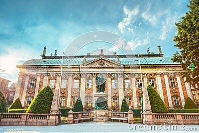 The House Of Nobility - Riddarhuset in Stockholm, Sweden. Stock Photo