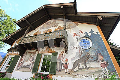 House of Oberammergau Editorial Stock Photo